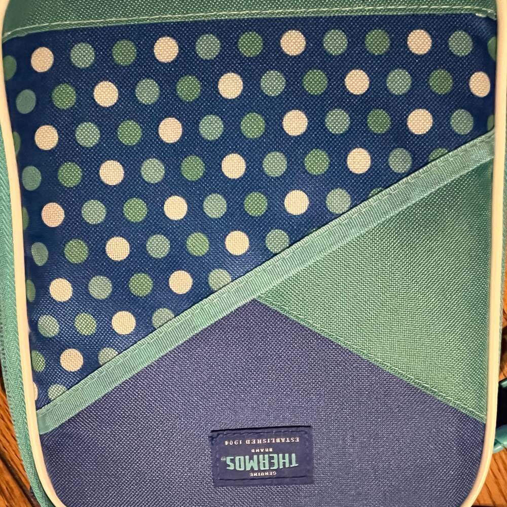 Thermos Insulated Lunch Kit Nwt Blue Pocketdot Kids Unisex Boys Or Girls